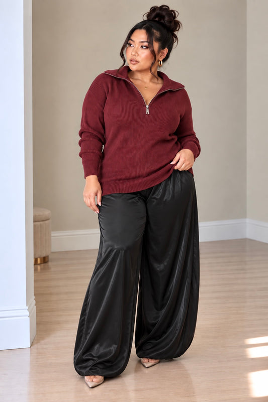 Women's Buttery Soft Half-Zip Knit Jumper