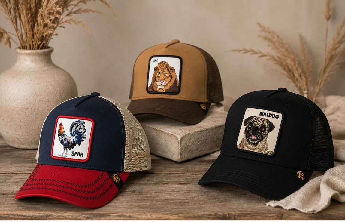 Animal Patch Trucker Cap | Statement Mesh Baseball Hat | HerEdits