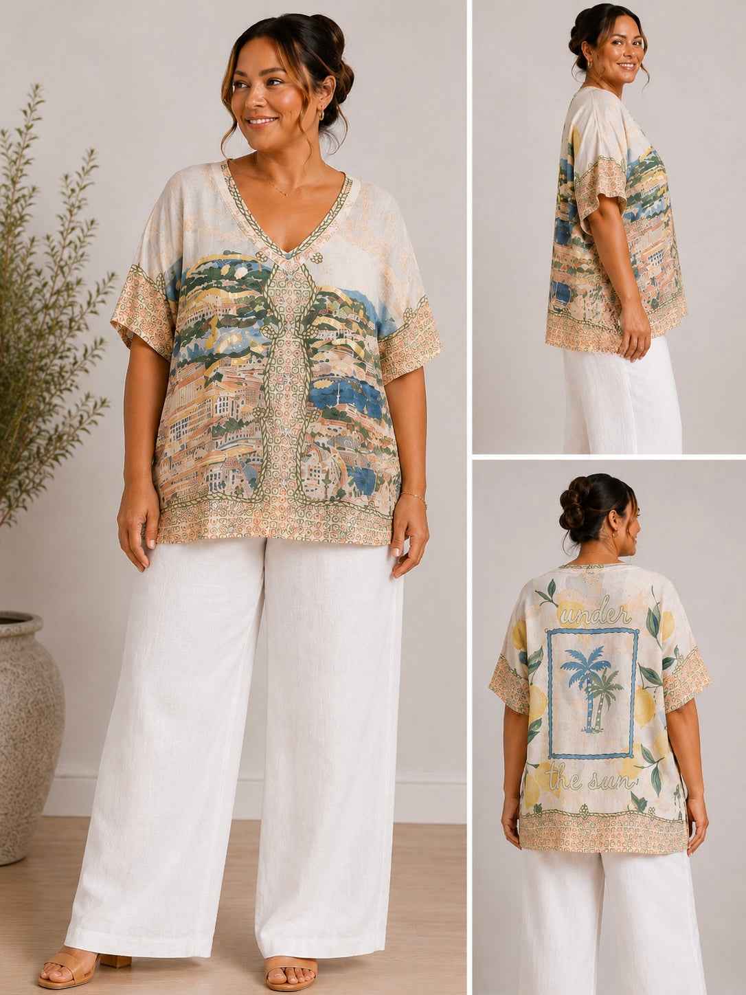 Oversized Graphic Print Top | HerEdits