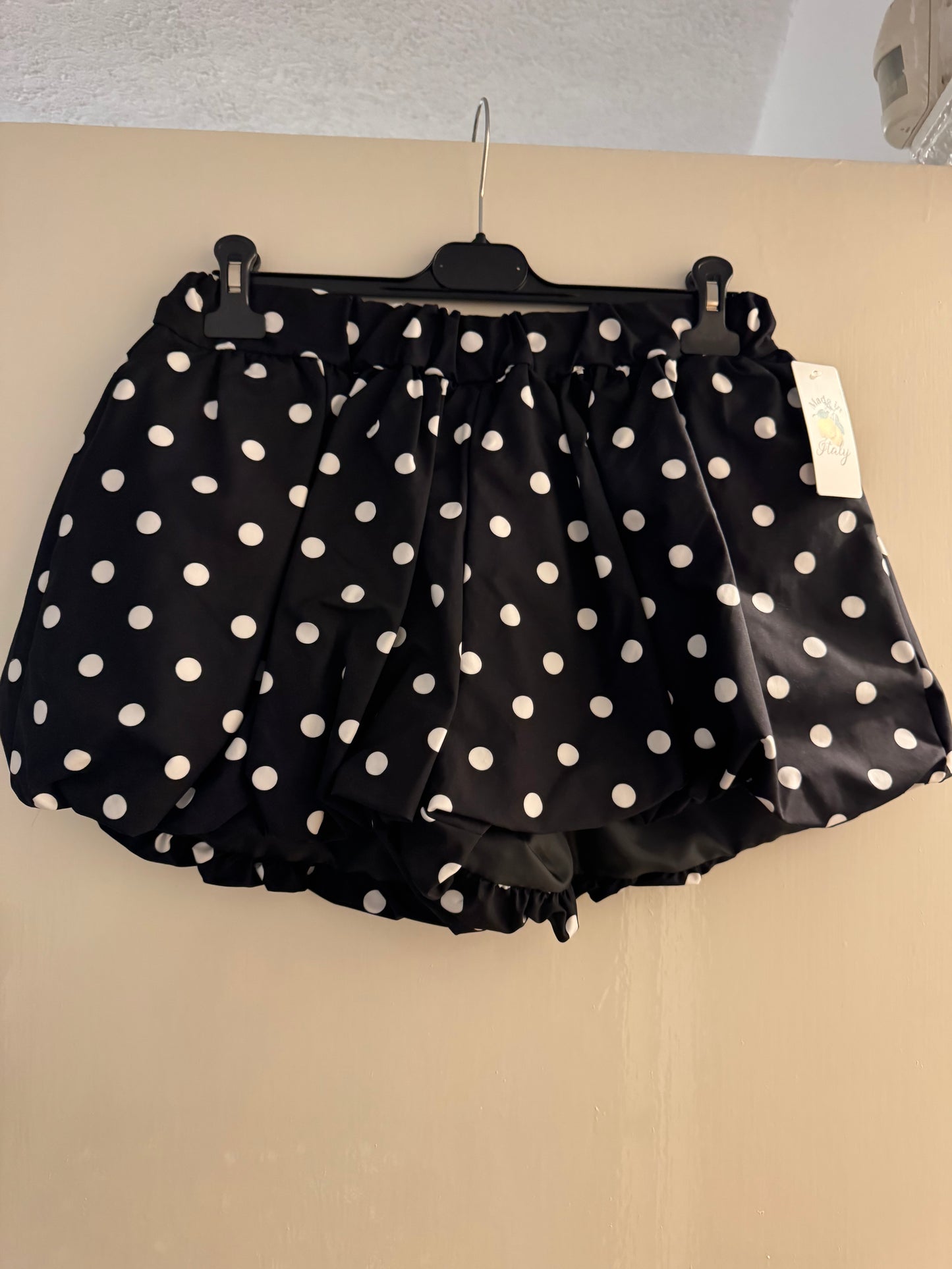 Polka Dot Bubble Hem Shorts