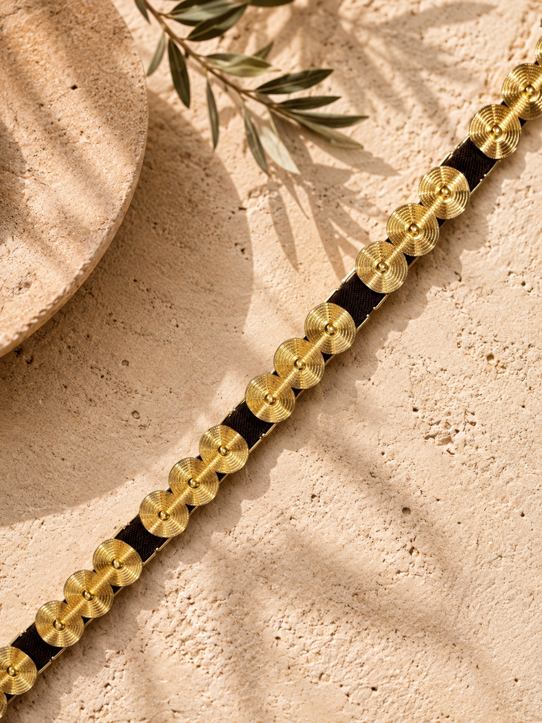 Statement Stretch Waist Belt | Gold Detail Elastic Belt | HerEdits