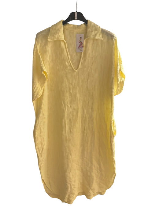 Relaxed Cheesecloth Midi Dress