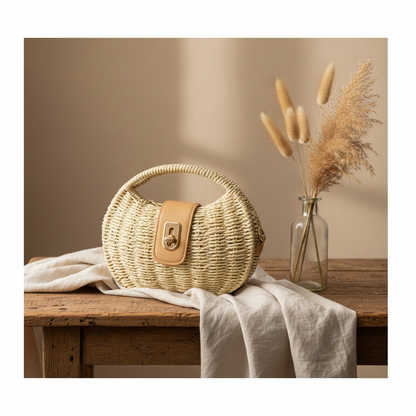 Woven Bohemian Mini Handbag