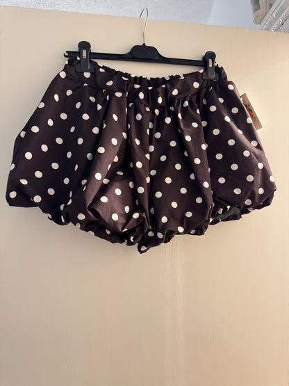 Polka Dot Bubble Hem Shorts