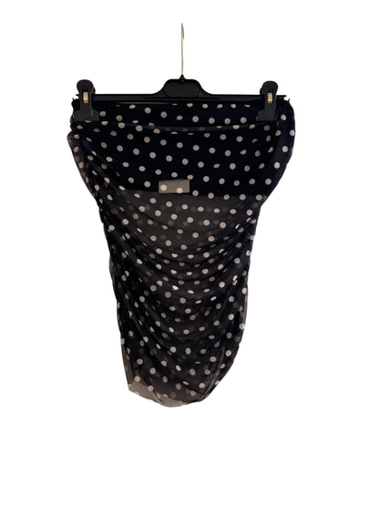 Polka Dot Ruched Mesh Boobtube
