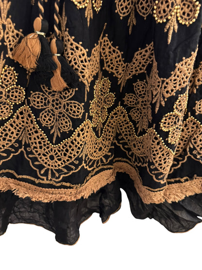 Palak Embroidered Sequin Boho Dress