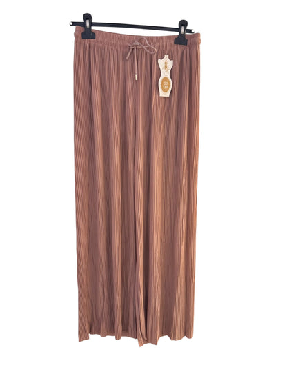 Soft Pleated Wide Leg Trousers