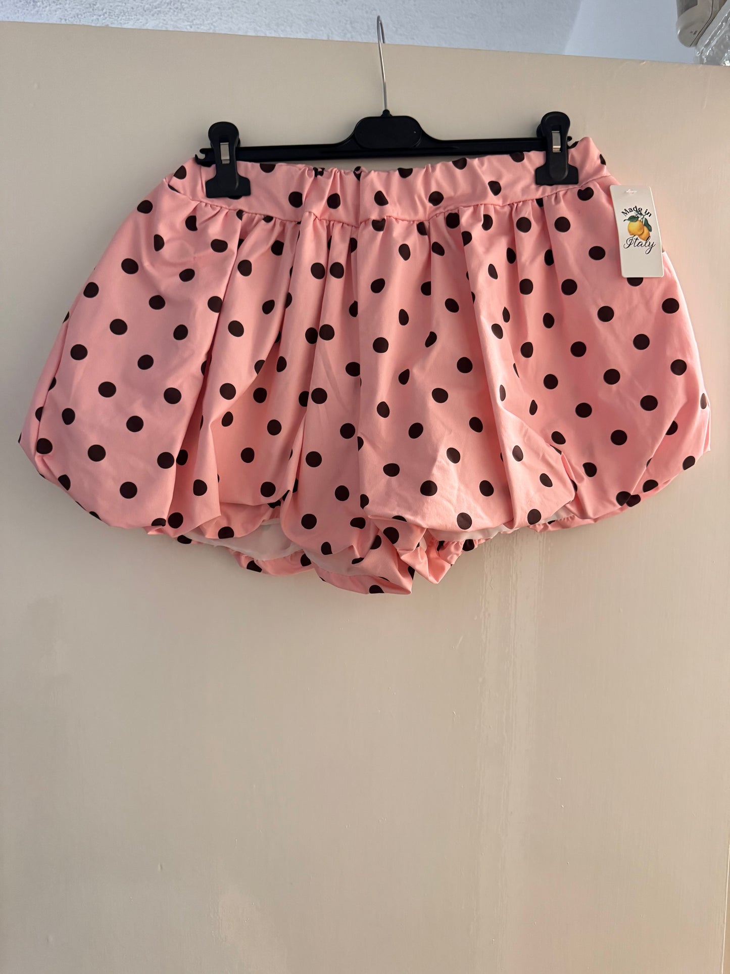 Polka Dot Bubble Hem Shorts