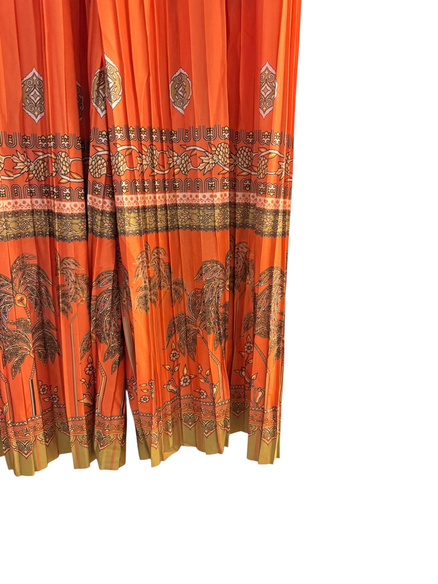 Boho Pleated Palazzo Trousers