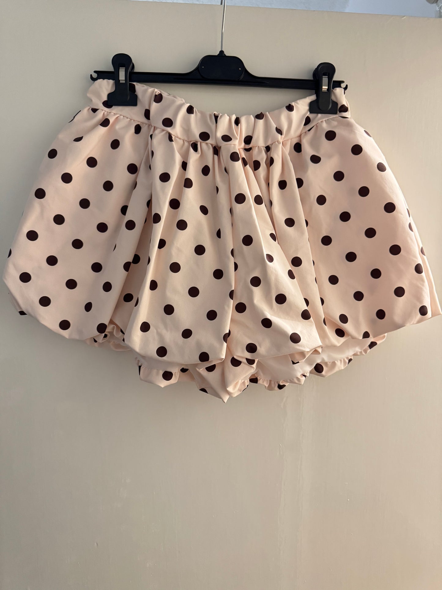 Polka Dot Bubble Hem Shorts