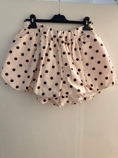 Polka Dot Bubble Hem Shorts