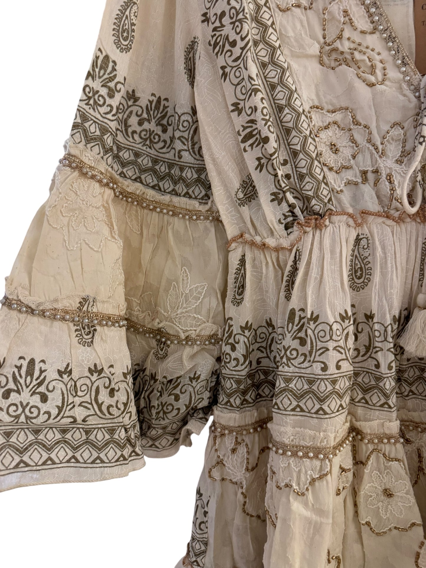 Palak Embroidered Bohemian Dress