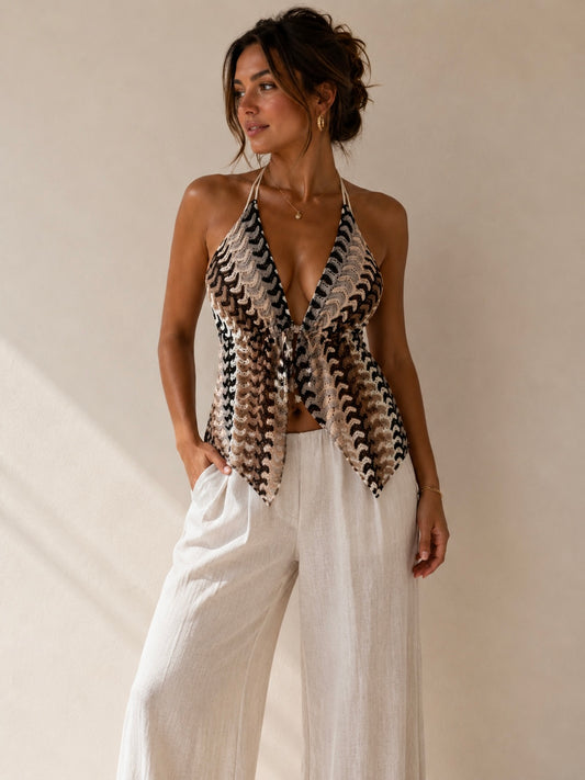 Crochet Handkerchief Halter Top