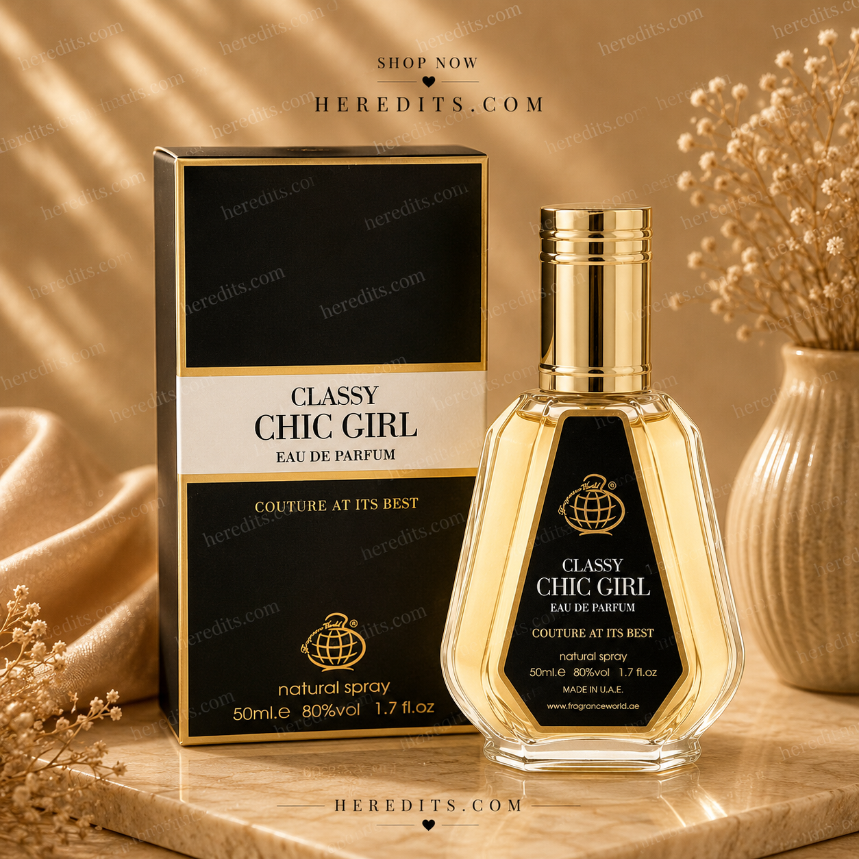 Classy Chic Girl Eau De Parfum 50ml – Cocoa Jasmine Vanilla