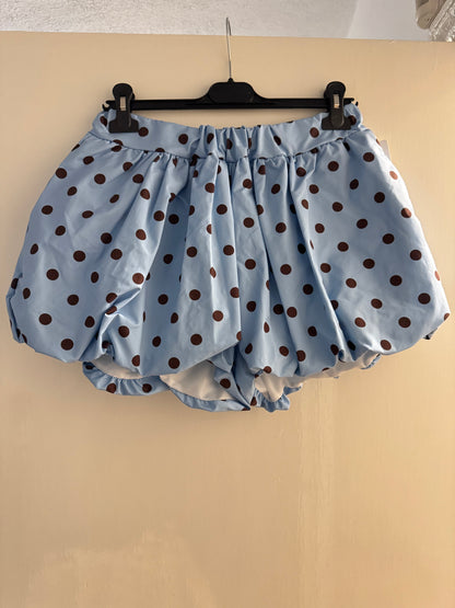 Polka Dot Bubble Hem Shorts