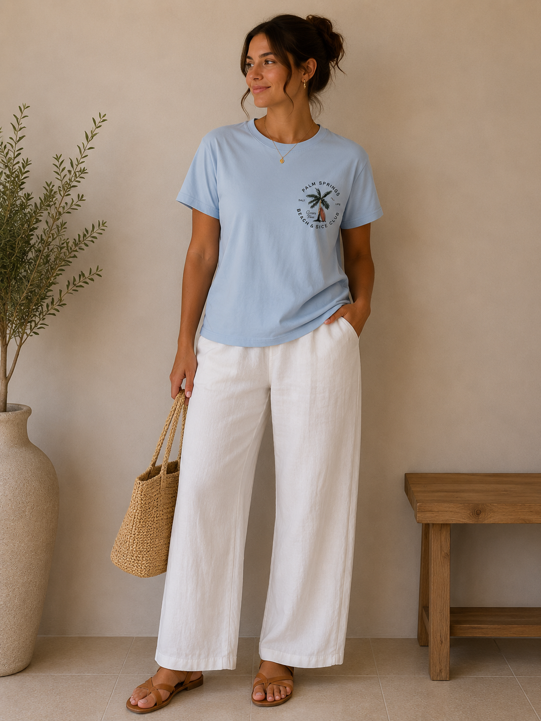 Palm Springs Relaxed Graphic Tee