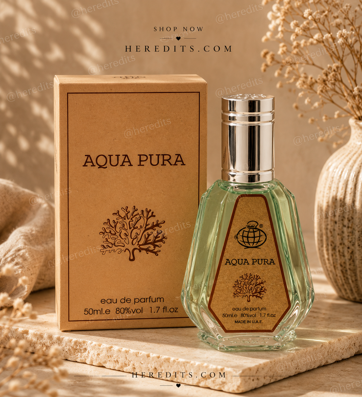 Aqua Pura Eau De Parfum 50ml – Fresh Coastal Citrus
