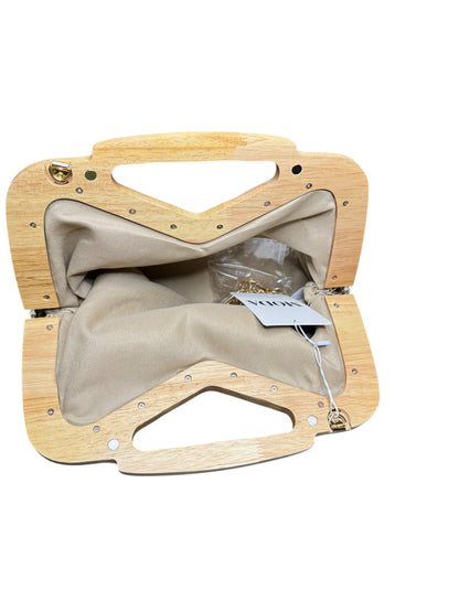 Artisan Crochet Wooden Handle Clutch Bag