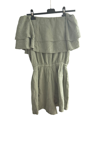 Frill Detail Cheesecloth Playsuit