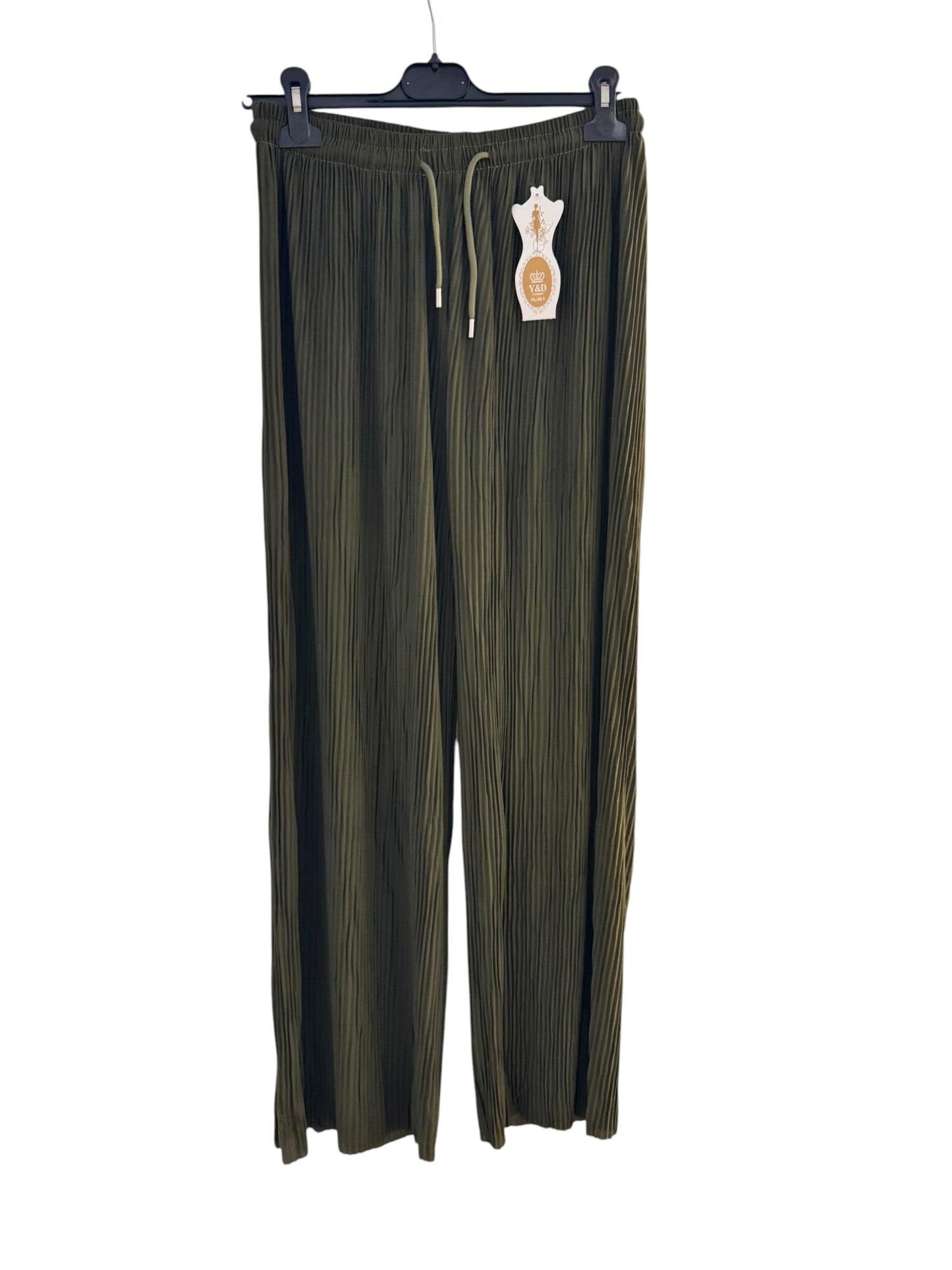 Soft Pleated Wide Leg Trousers