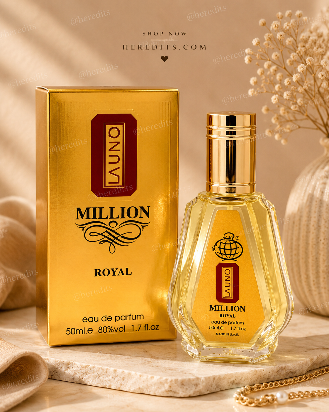 La Uno Million Royal Eau De Parfum 50ml – Warm Arabian Woods