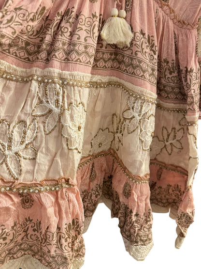 Palak Embroidered Bohemian Dress