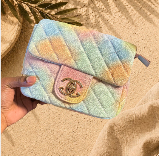 Limited Edition Mini Pastel Quilted Chain Crossbody Bag | HerEdits