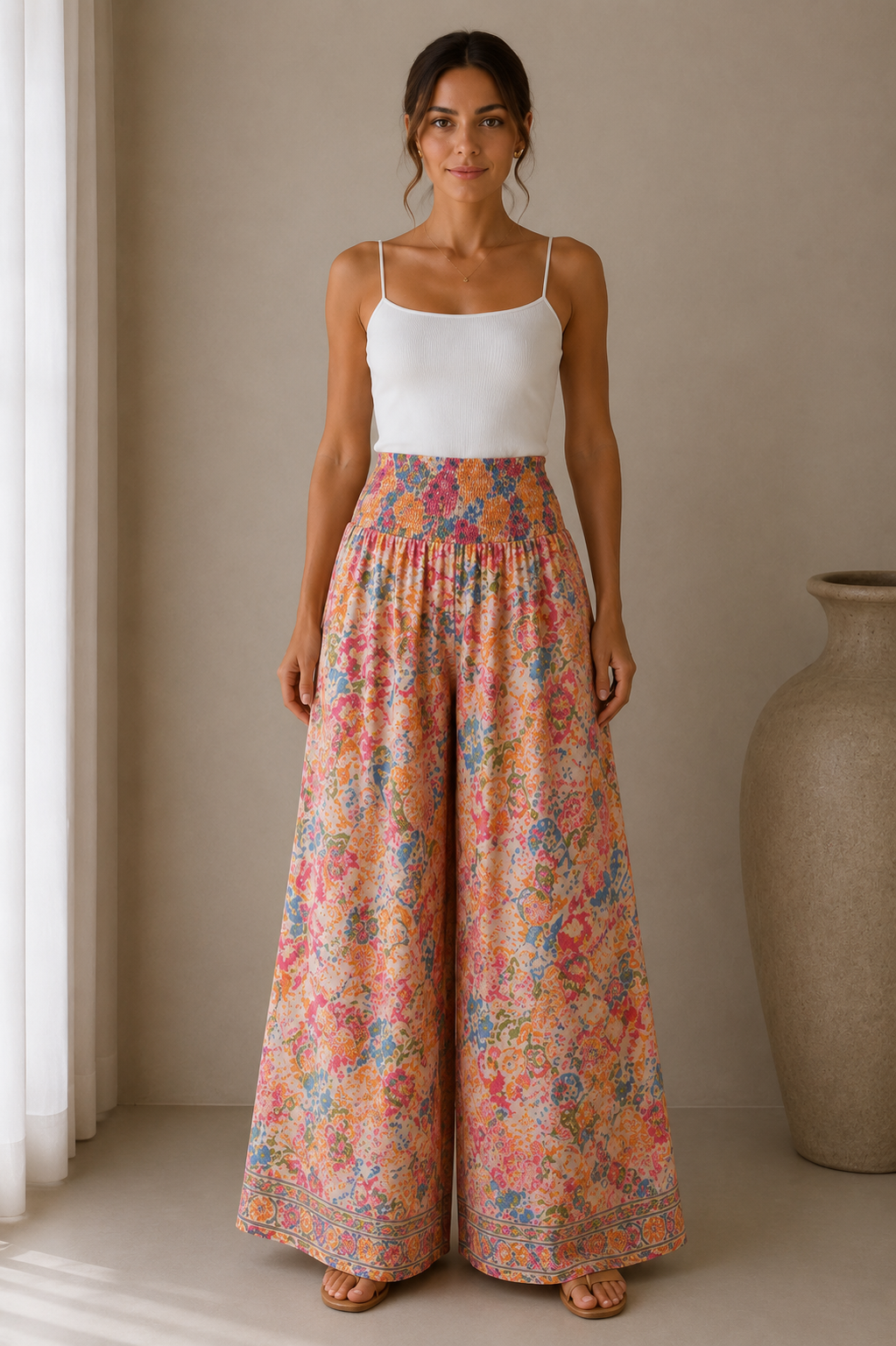 Boho Wide Leg Trousers