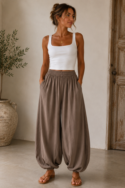 Soft Drape Balloon Trousers
