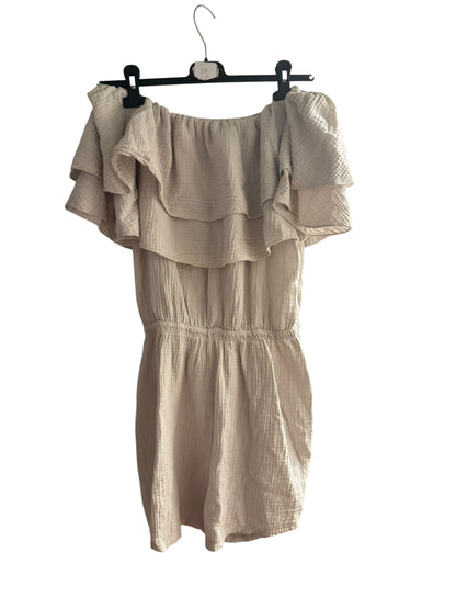 Frill Detail Cheesecloth Playsuit