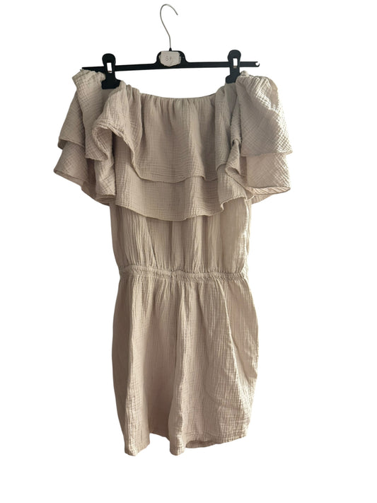 Frill Detail Cheesecloth Playsuit