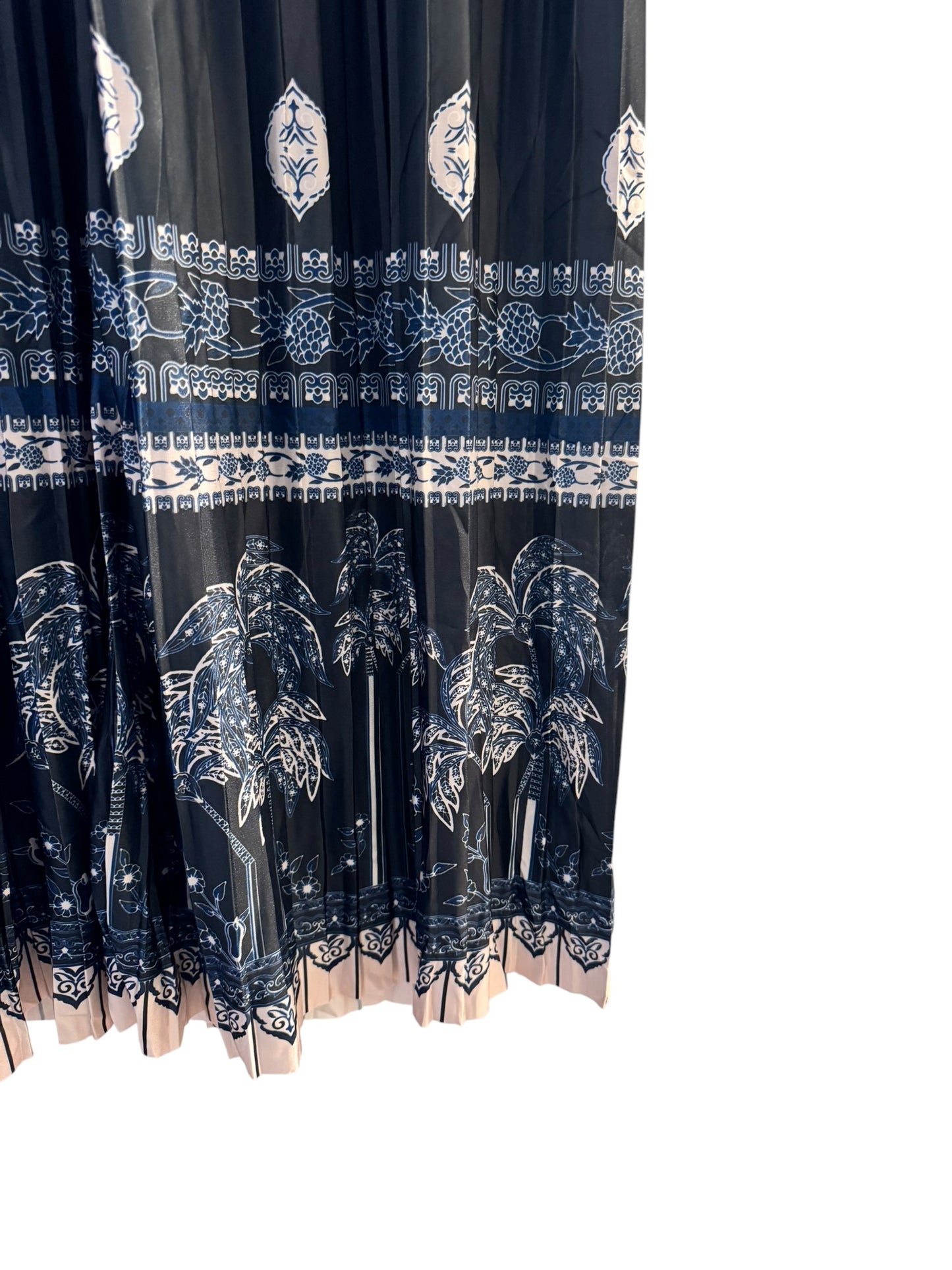 Boho Pleated Palazzo Trousers