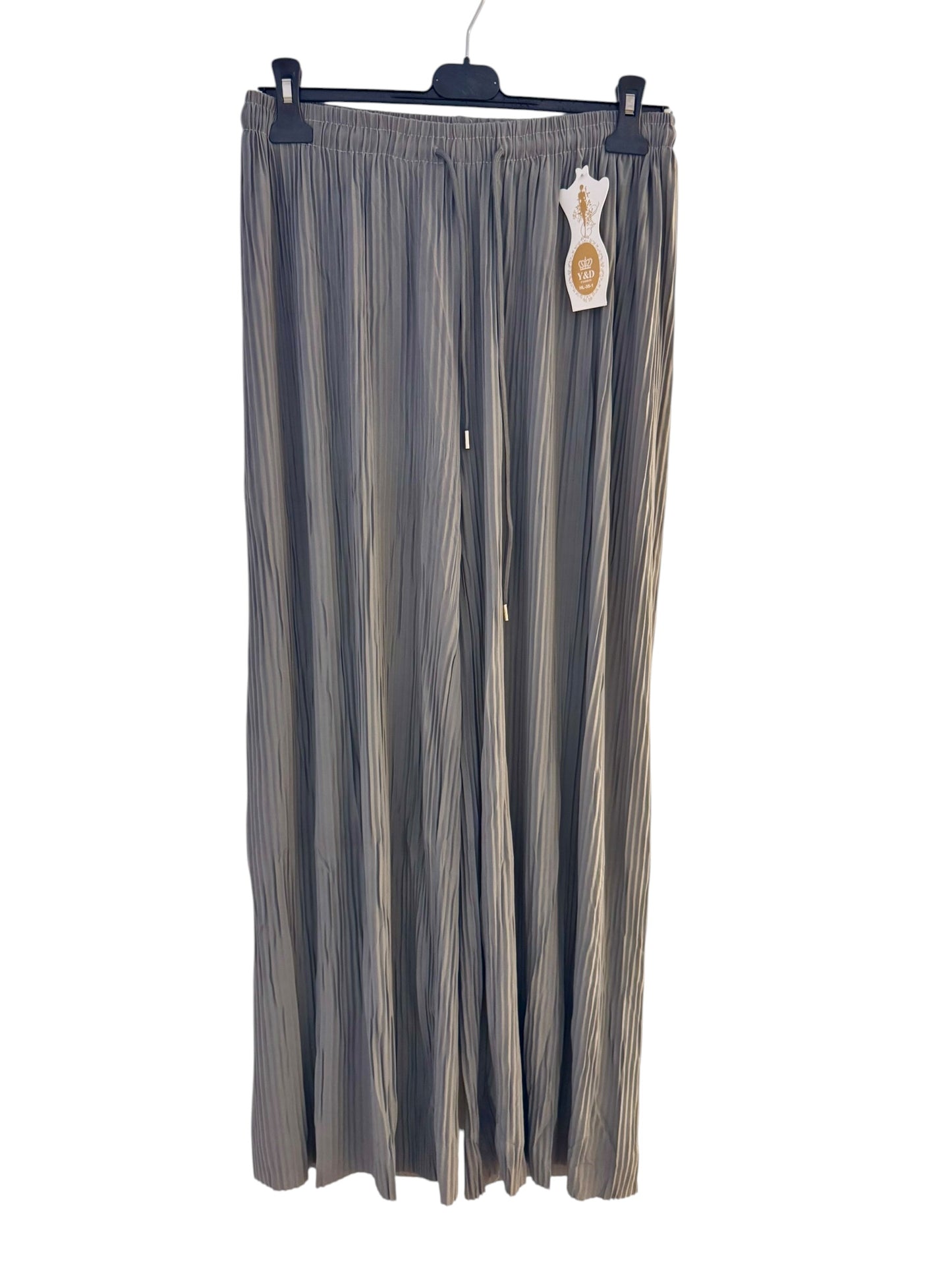 Soft Pleated Wide Leg Trousers