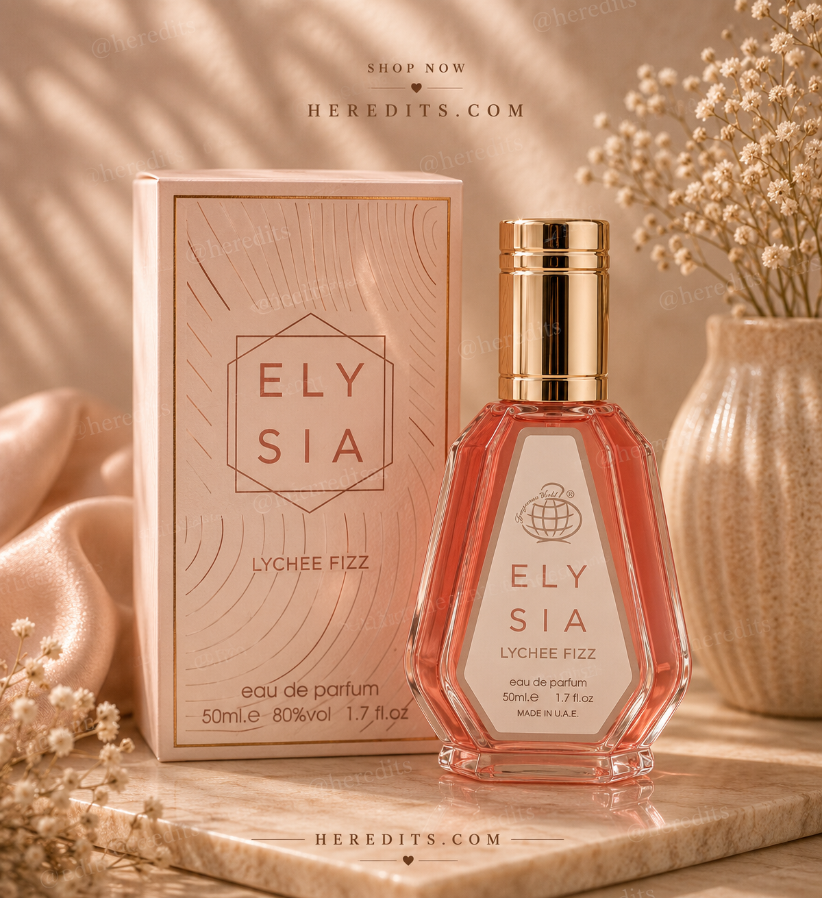 Elysia Lychee Fizz Eau De Parfum 50ml – Sparkling Fruity Floral