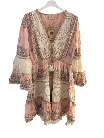 Palak Embroidered Bohemian Dress