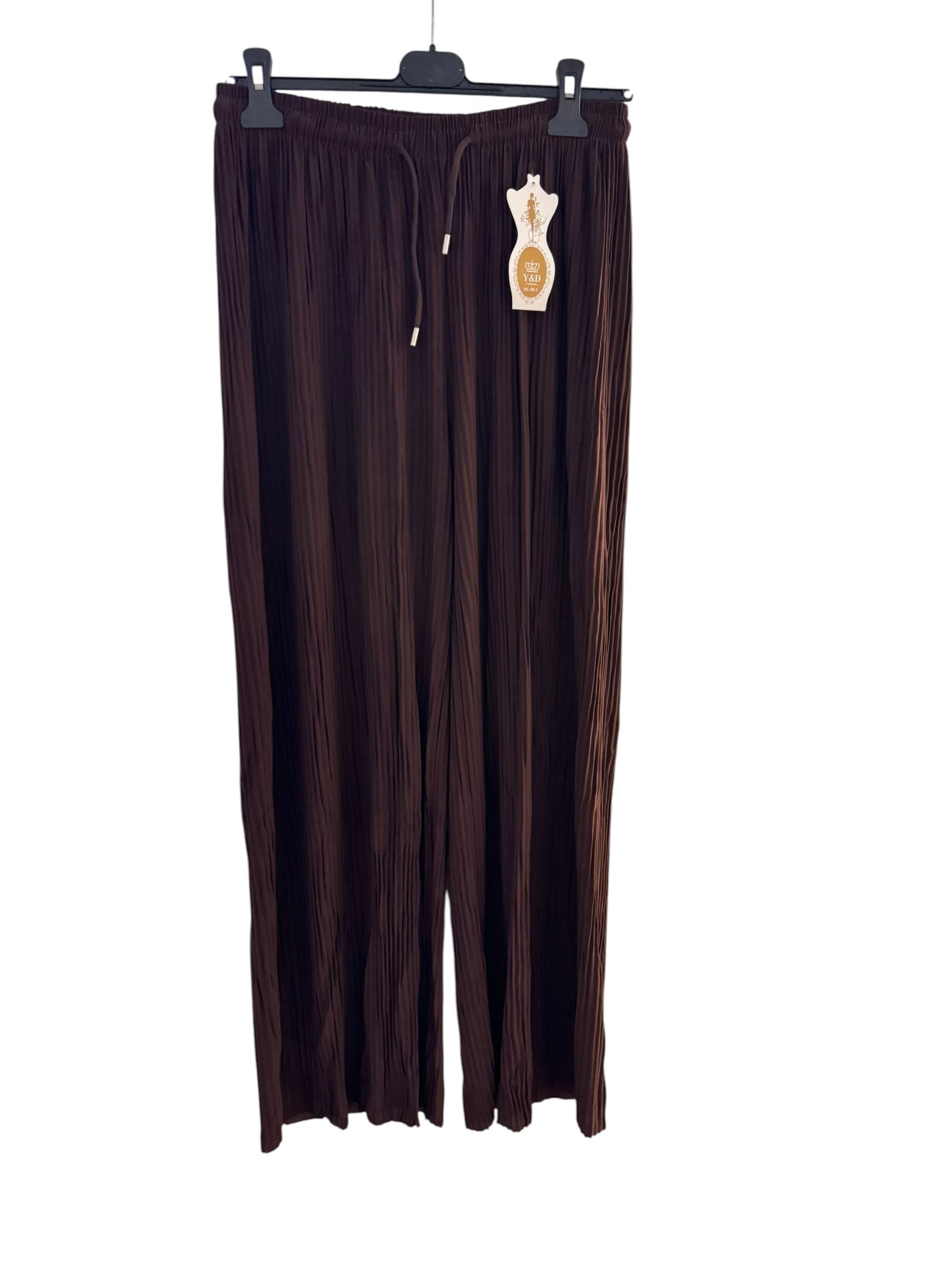 Soft Pleated Wide Leg Trousers