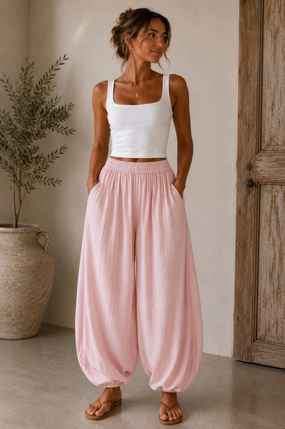 Soft Drape Balloon Trousers