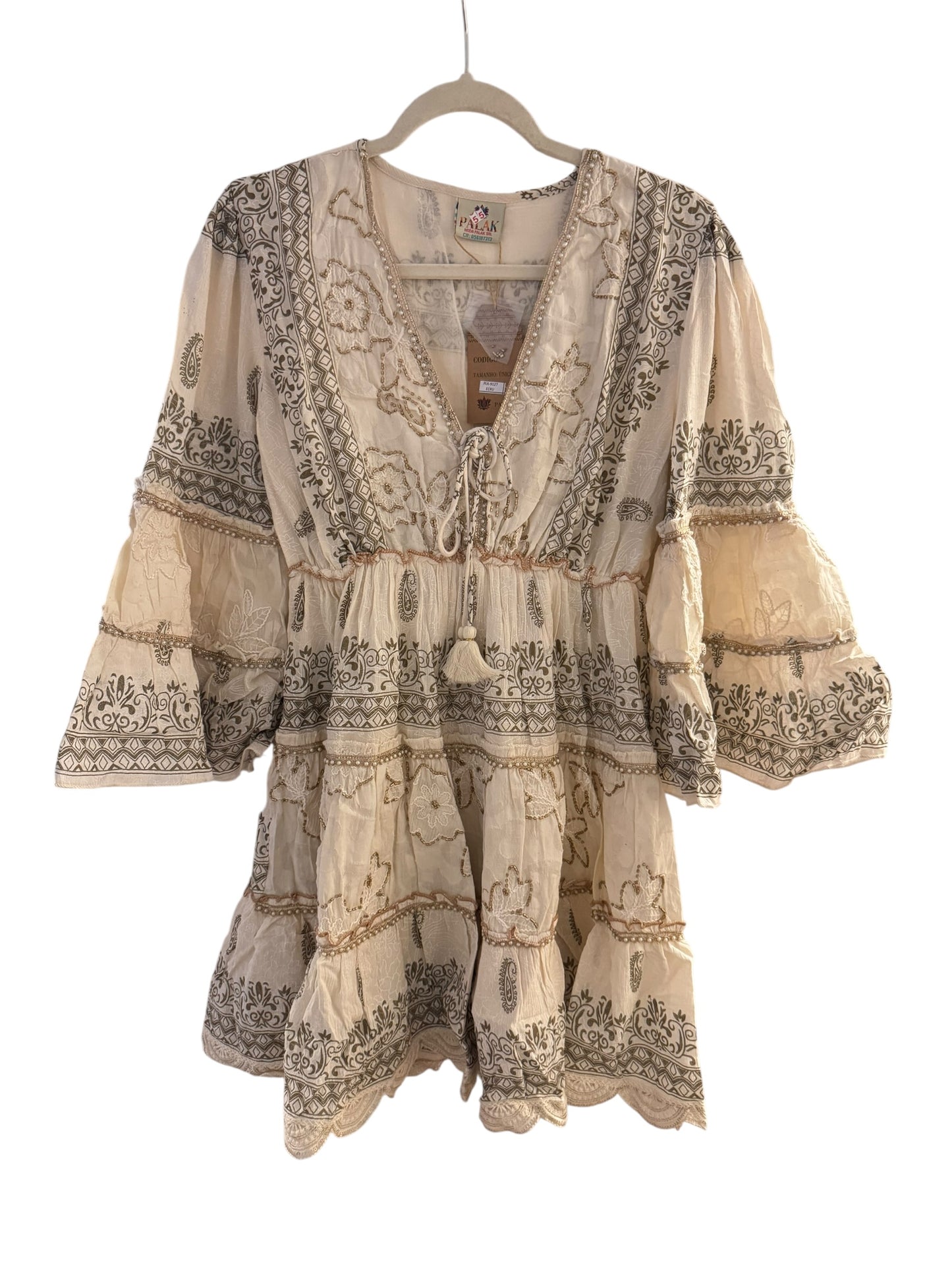 Palak Embroidered Bohemian Dress
