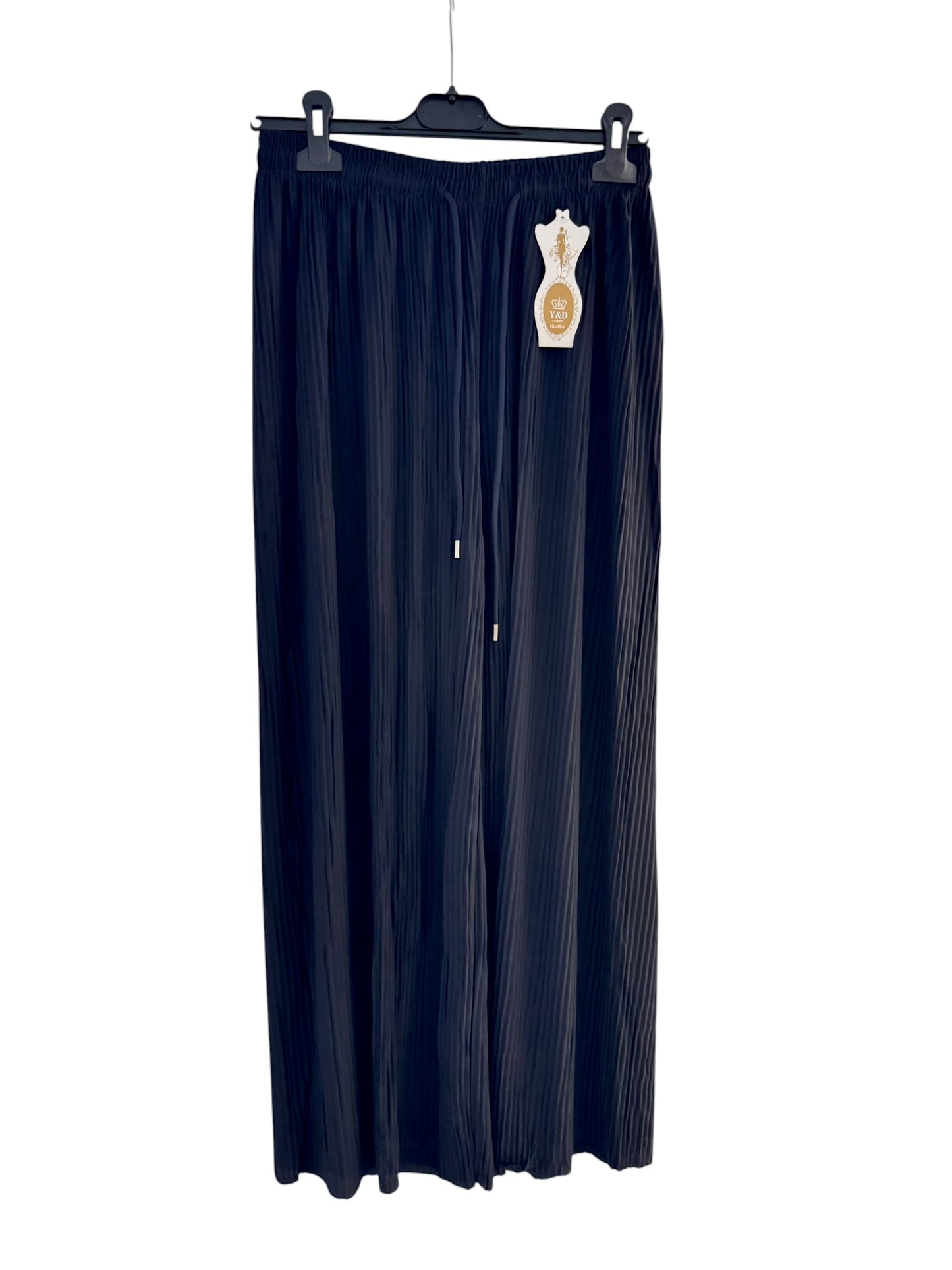 Soft Pleated Wide Leg Trousers
