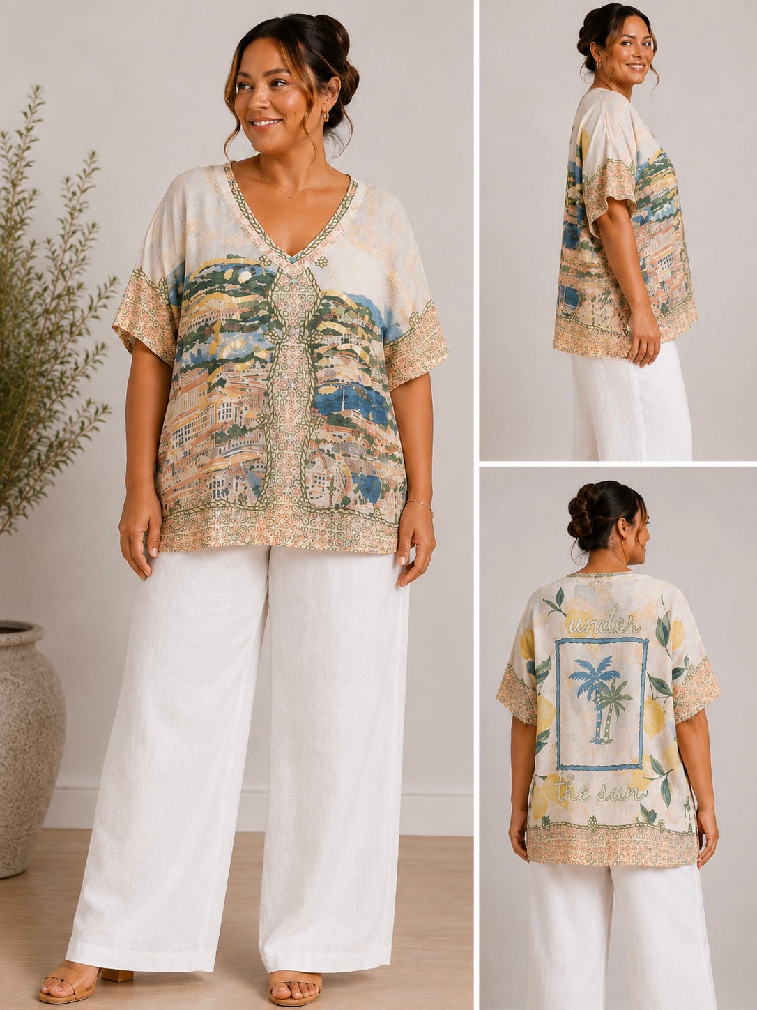 Oversized Graphic Print Top | HerEdits
