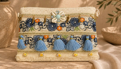 Handmade Shell Bag | Boho Coastal Clutch & Crossbody Bag | HerEdits