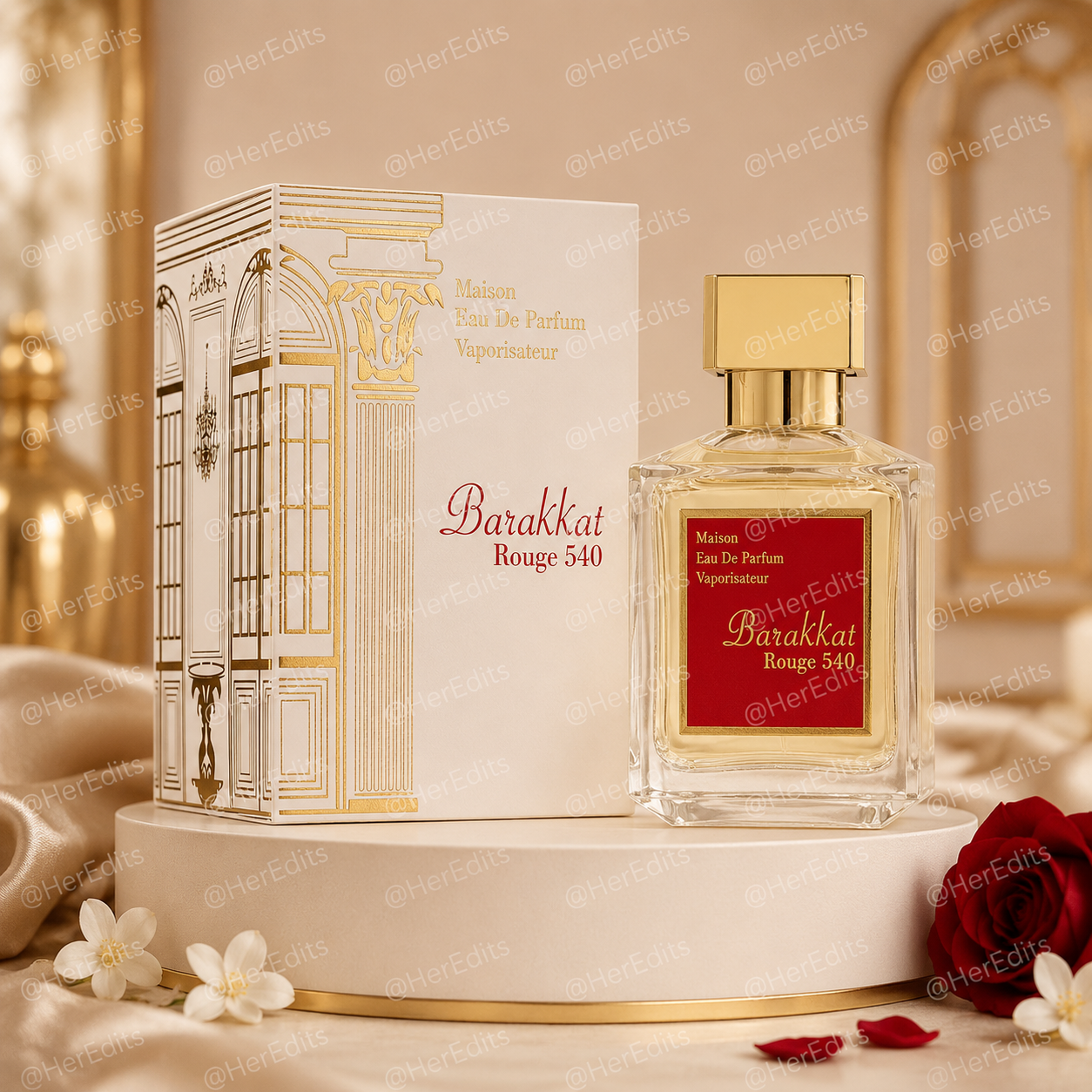 Barakkat Rouge 540 Eau De Parfum 100ml – Warm Amber Woody Luxury Fragrance
