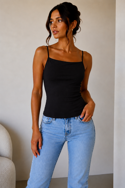Ribbed Bodycon Reversible Cami Top | Double Lined | HerEdits