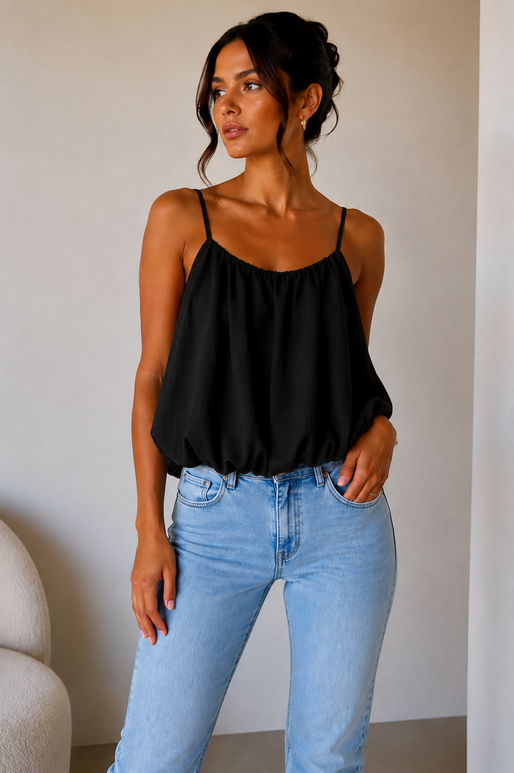 Bubble Hem Cami Top| HerEdits
