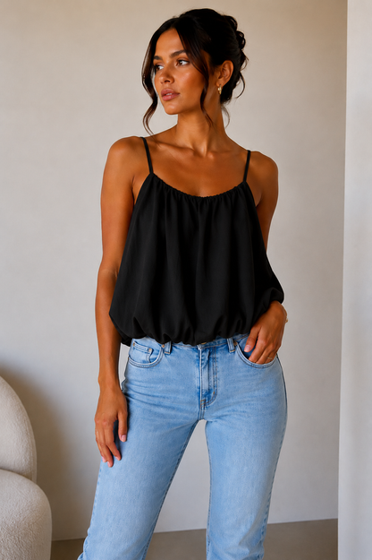 Bubble Hem Cami Top| HerEdits