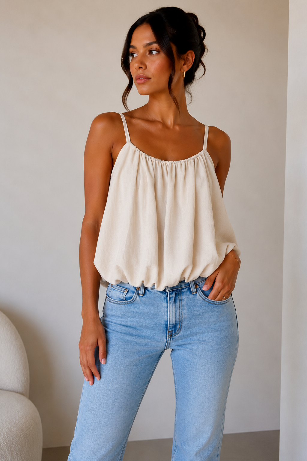 Bubble Hem Cami Top| HerEdits