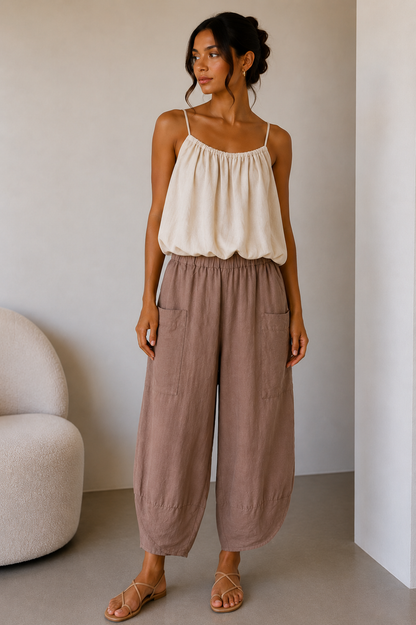 Barrel Leg Pocket Trousers | HerEdits