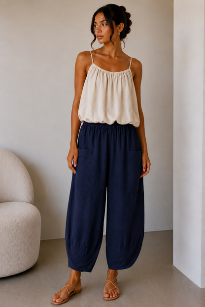 Barrel Leg Pocket Trousers | HerEdits