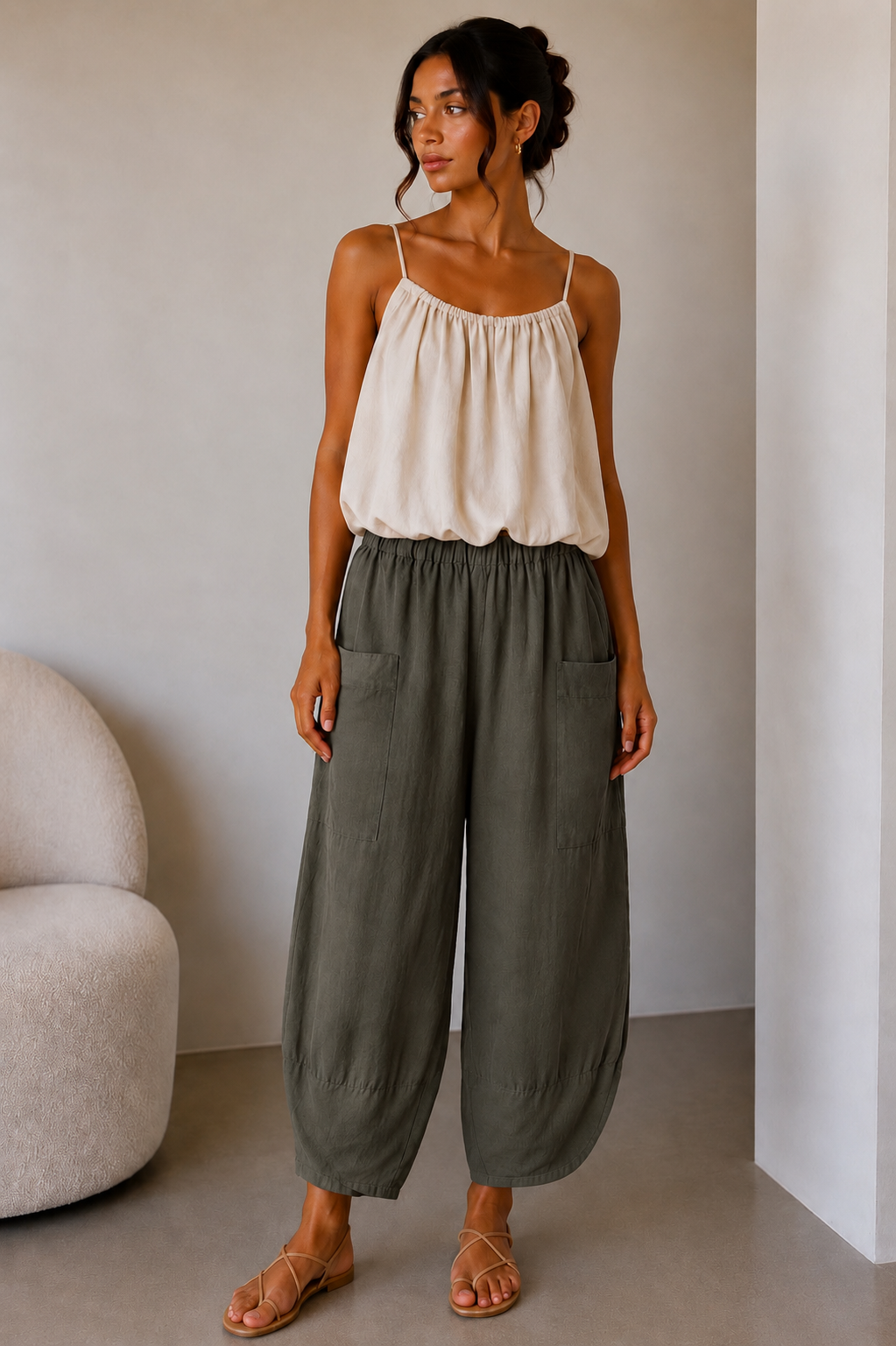 Barrel Leg Pocket Trousers | HerEdits