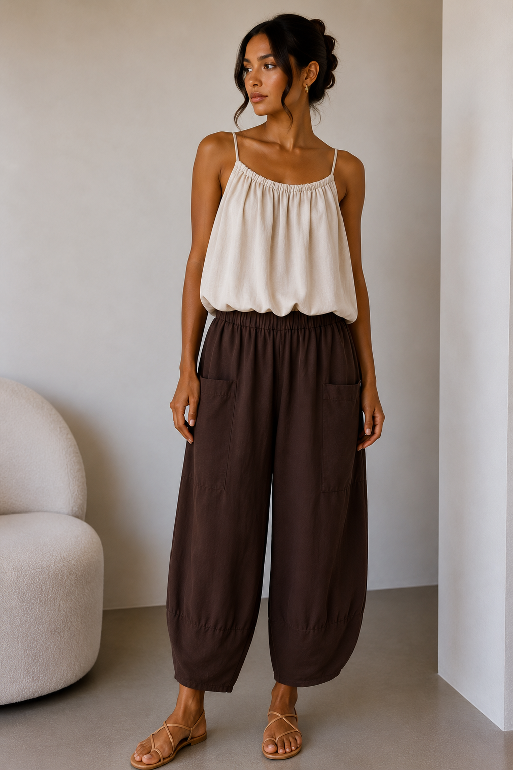 Barrel Leg Pocket Trousers | HerEdits